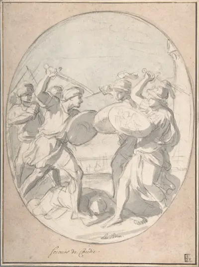 The Relief of Candia av Charles Le Brun