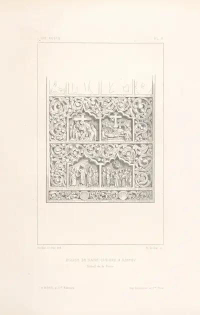 Église de Saint-Isidore, à Rostov. av Eugène-Emmanuel Viollet-le-Duc