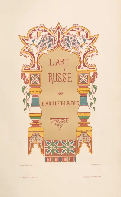 L’art russe – Frontispice av Eugène-Emmanuel Viollet-le-Duc