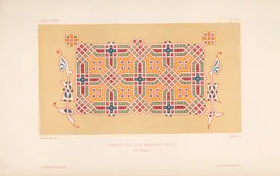 Ornementation d’un manuscrit russe (XVe siècle), 1877 – nr 2 av Eugène-Emmanuel Viollet-le-Duc