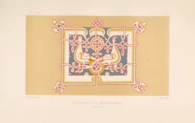 Ornementation d’un manuscrit russe (XIVe siècle), 1877 – nr 5 av Eugène-Emmanuel Viollet-le-Duc