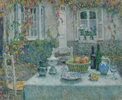 Det lilla bordet av Henri Le Sidaner