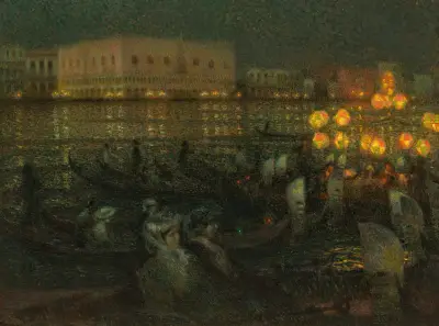 Serenad, Venedig av Henri Le Sidaner