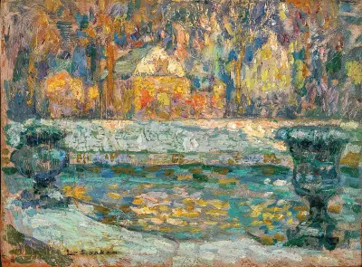 Neptunusbassängen. Versailles av Henri Le Sidaner