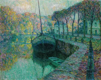 Le Bateau De Sel av Henri Le Sidaner