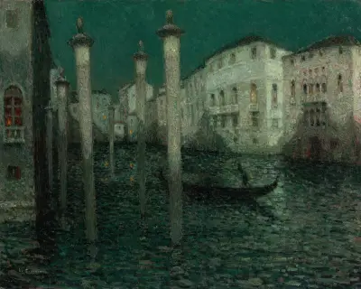 Le Grand Canal, Venise von Henri Le Sidaner