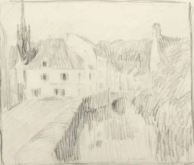 Rue a Pont Aven von Henri Le Sidaner