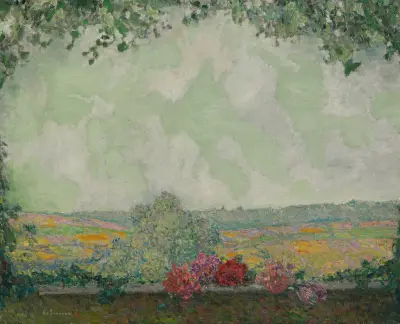 Utsikt från terrassen av Henri Le Sidaner