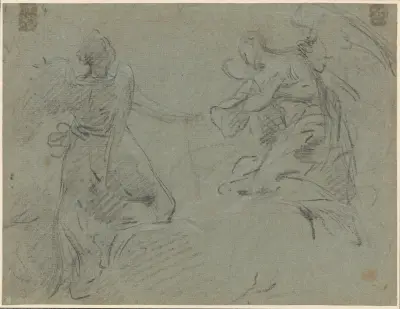 Two Angels av Eustache Le Sueur