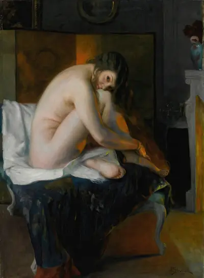 Before The Fire av Julius Leblanc Stewart