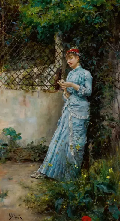Far Away Thoughts1880 av Julius Leblanc Stewart