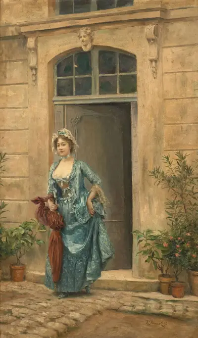 Morning promenade av Julius Leblanc Stewart