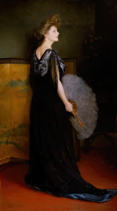 Portrait of Mrs. Francis Stanton Blake av Julius Leblanc Stewart