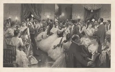 The hunt ball av Julius Leblanc Stewart
