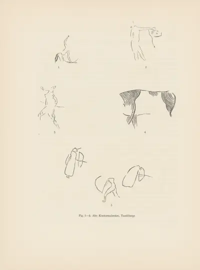 Ekade Ektab die Felsbilder Fezzans Pl.01 av Leo Frobenius
