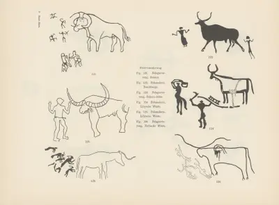 Ekade Ektab die Felsbilder Fezzans Pl.10 av Leo Frobenius