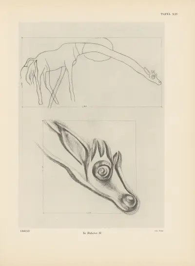 Ekade Ektab die Felsbilder Fezzans Pl.18 av Leo Frobenius