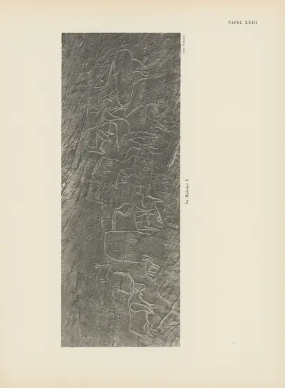 Ekade Ektab die Felsbilder Fezzans Pl.25 av Leo Frobenius