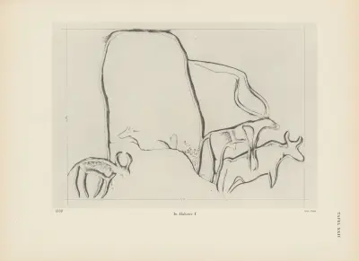 Ekade Ektab die Felsbilder Fezzans Pl.26 av Leo Frobenius