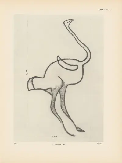 Ekade Ektab die Felsbilder Fezzans Pl.29 av Leo Frobenius