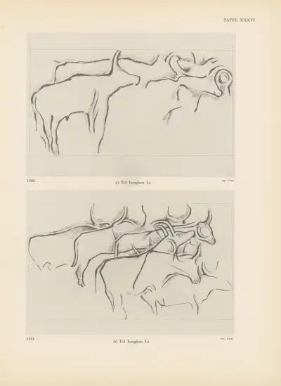 Ekade Ektab die Felsbilder Fezzans pl. 35 av Leo Frobenius