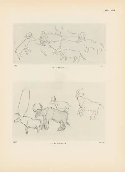 Ekade Ektab die Felsbilder Fezzans Pl.40 av Leo Frobenius