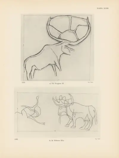 Ekade Ektab die Felsbilder Fezzans Pl.41 av Leo Frobenius