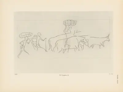 Ekade Ektab die Felsbilder Fezzans Pl.44 av Leo Frobenius