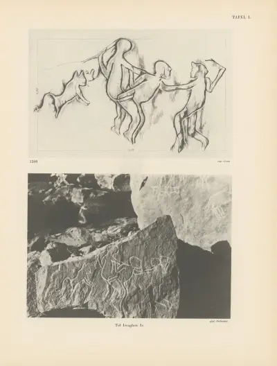 Ekade Ektab die Felsbilder Fezzans Pl.47 av Leo Frobenius