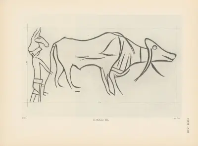 Ekade Ektab die Felsbilder Fezzans Pl.54 av Leo Frobenius