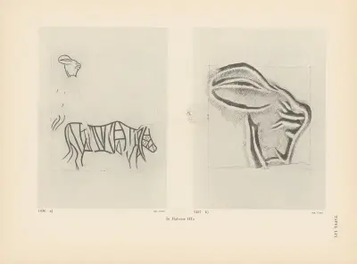 Ekade Ektab die Felsbilder Fezzans Pl.55 av Leo Frobenius