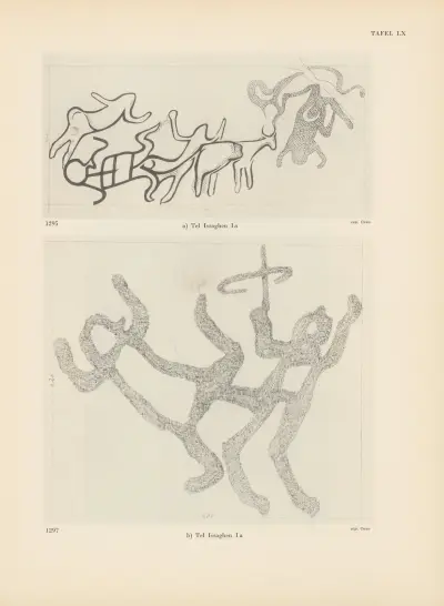 Ekade Ektab die Felsbilder Fezzans Pl.56 av Leo Frobenius