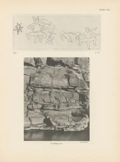 Ekade Ektab die Felsbilder Fezzans Pl.57 av Leo Frobenius