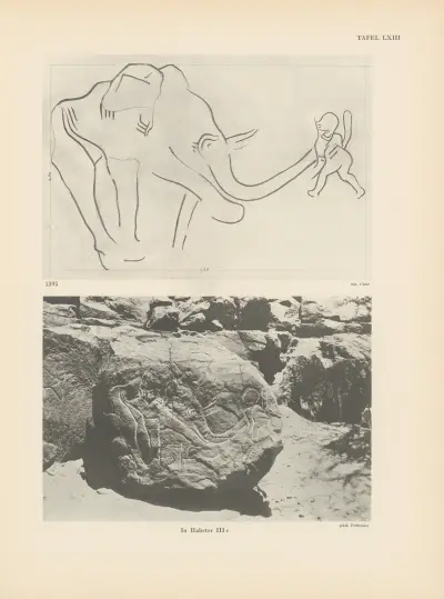 Ekade Ektab die Felsbilder Fezzans Pl.59 av Leo Frobenius