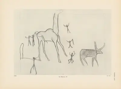 Ekade Ektab die Felsbilder Fezzans Pl.60 av Leo Frobenius