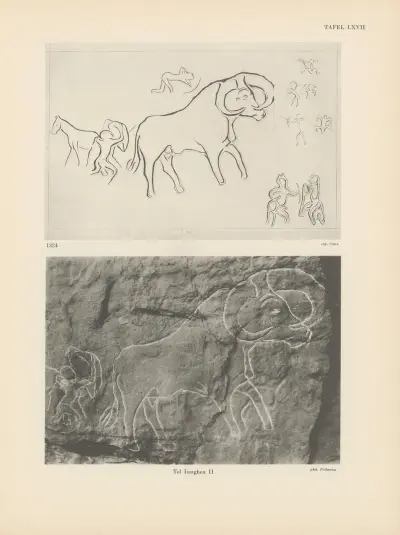 Ekade Ektab die Felsbilder Fezzans Pl.62 av Leo Frobenius
