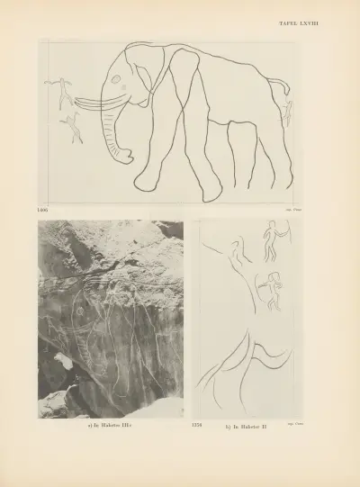 Ekade Ektab die Felsbilder Fezzans Pl.63 av Leo Frobenius