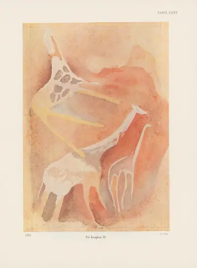 Ekade Ektab die Felsbilder Fezzans Pl.69 av Leo Frobenius