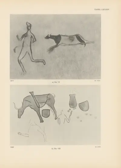 Ekade Ektab die Felsbilder Fezzans Pl.75 av Leo Frobenius