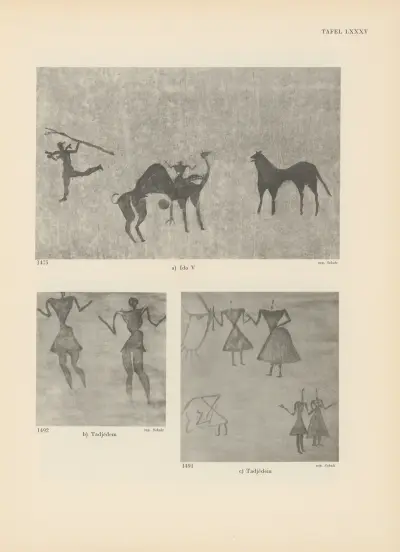 Ekade Ektab die Felsbilder Fezzans Pl.76 av Leo Frobenius