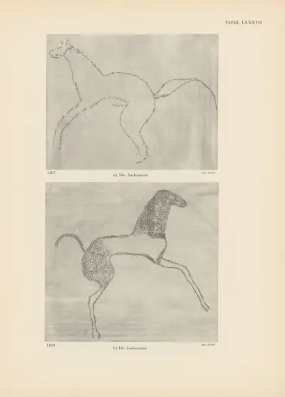 Ekade Ektab die Felsbilder Fezzans Pl.77 av Leo Frobenius