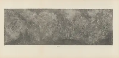 Ekade Ektab die Felsbilder Fezzans Pl.80 av Leo Frobenius