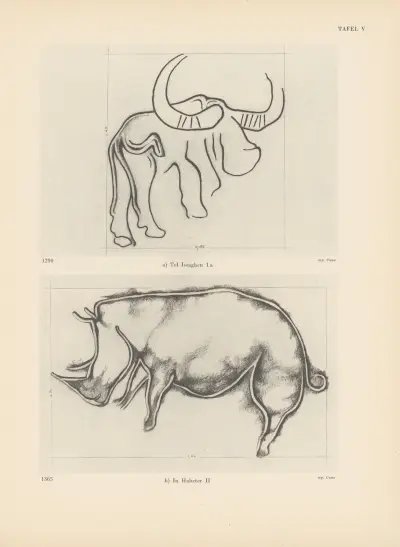 Ekade Ektab die Felsbilder Fezzans Pl.82 av Leo Frobenius