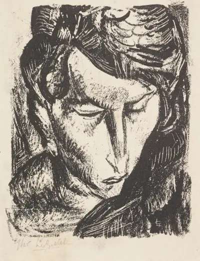 Huvud av Leo Gestel
