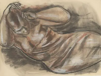 Liegender Akt von Leo Gestel