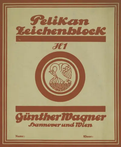 Maandblad Verf en Kunst van P.A. Regnault (ontwerptekening in schetsblok), Leo Gestel