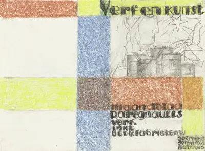 Månadstidningen Verf en Kunst av P.A. Regnault (färgdesign) av Leo Gestel