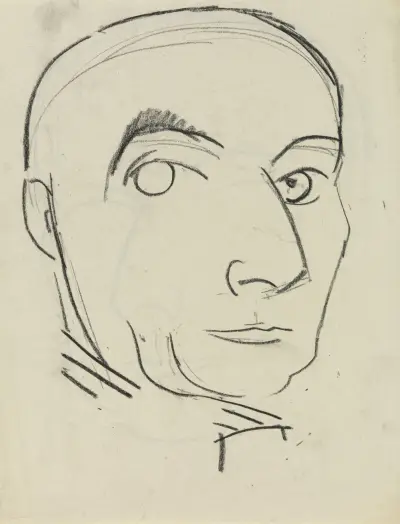 Manskop 2 (Mannenkop 2) av Leo Gestel