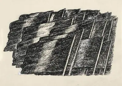 Ontwerp boekillustratie voor Alexander Cohen’s Van Anarchist tot Monarchist; Nationale Vlaggen av Leo Gestel