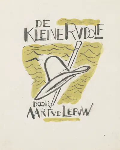 Projekt okładki książki „De Kleine Rudolf” Aarta van der Leeuwa, Leo Gestel